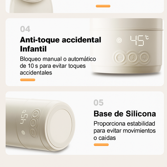 HeatMate™ – Calentador portátil recargable para biberones